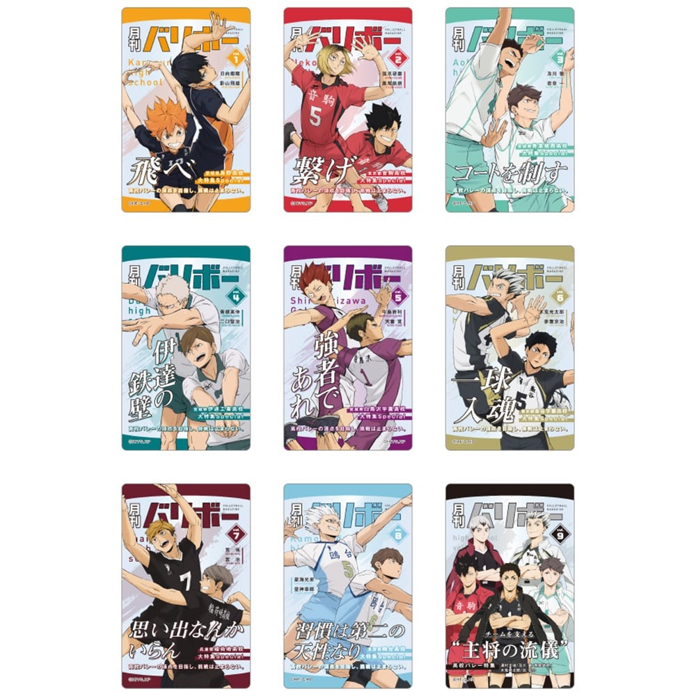 《排球少年!!》 盲抽收藏卡 月刊排球Ver. 盲抽1包 全9種