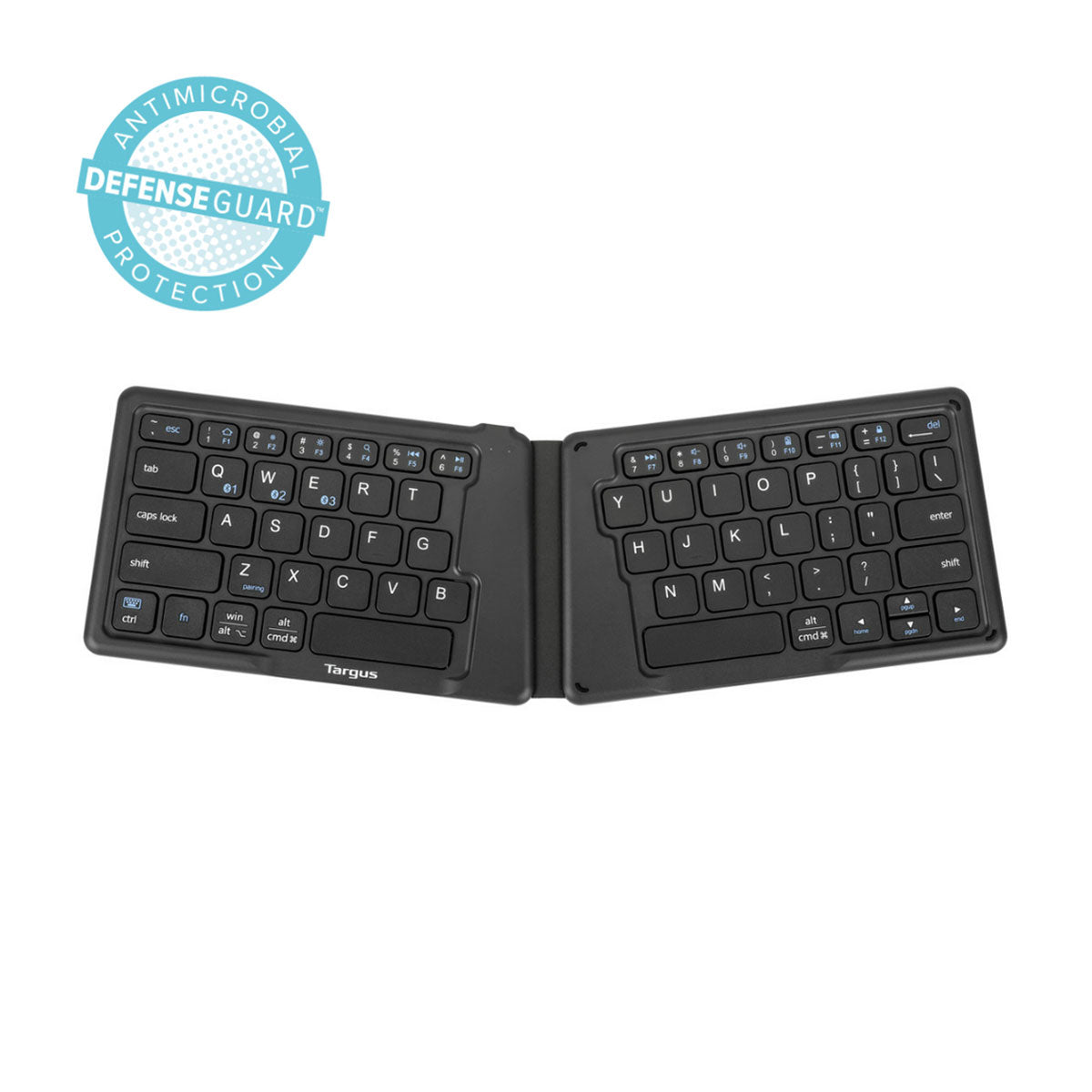 Targus AKF003 Ergonomic Foldable Bluetooth Antimicrobial Keyboard 隨身可折疊鍵盤