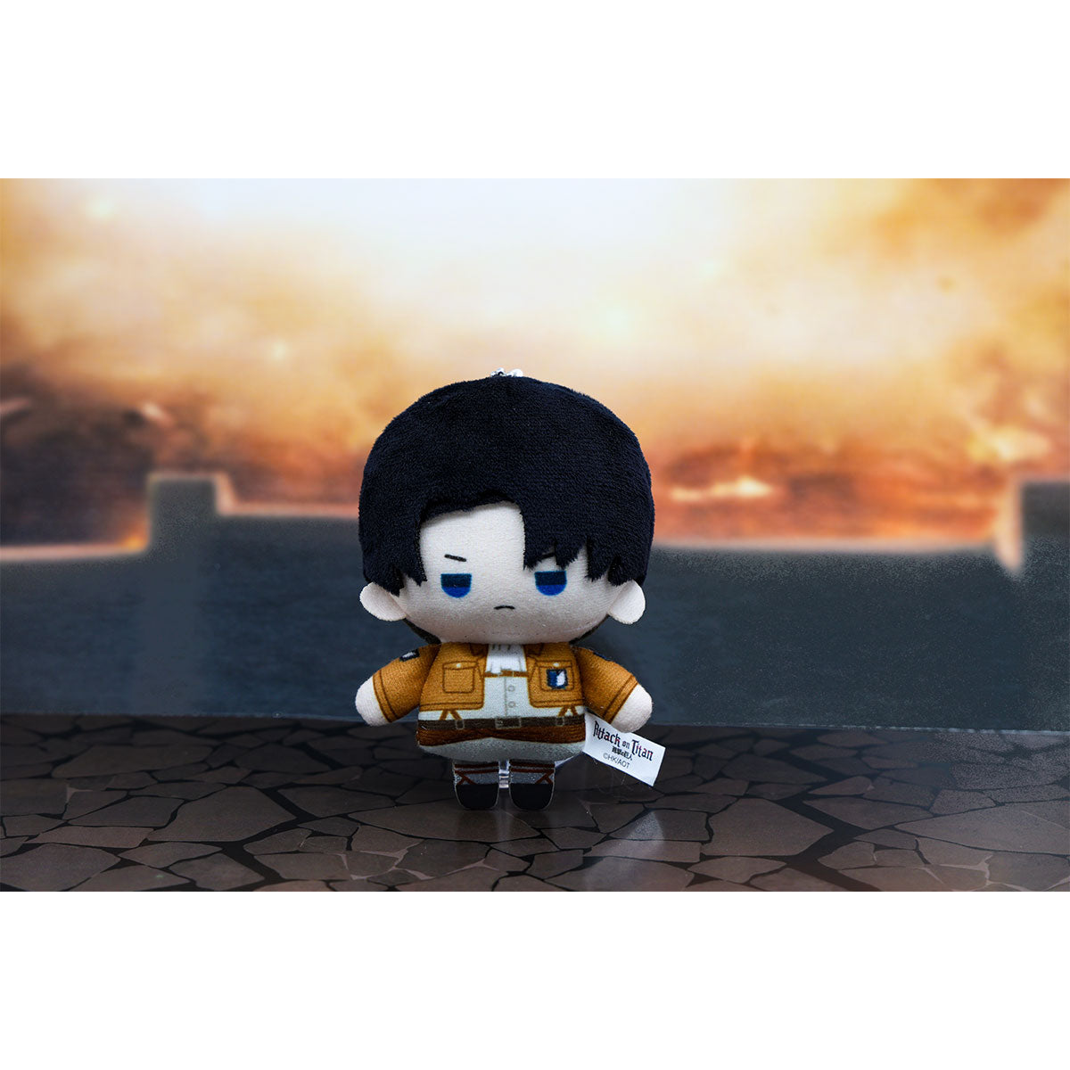 進擊的巨人 迷你毛公仔吊飾 里維