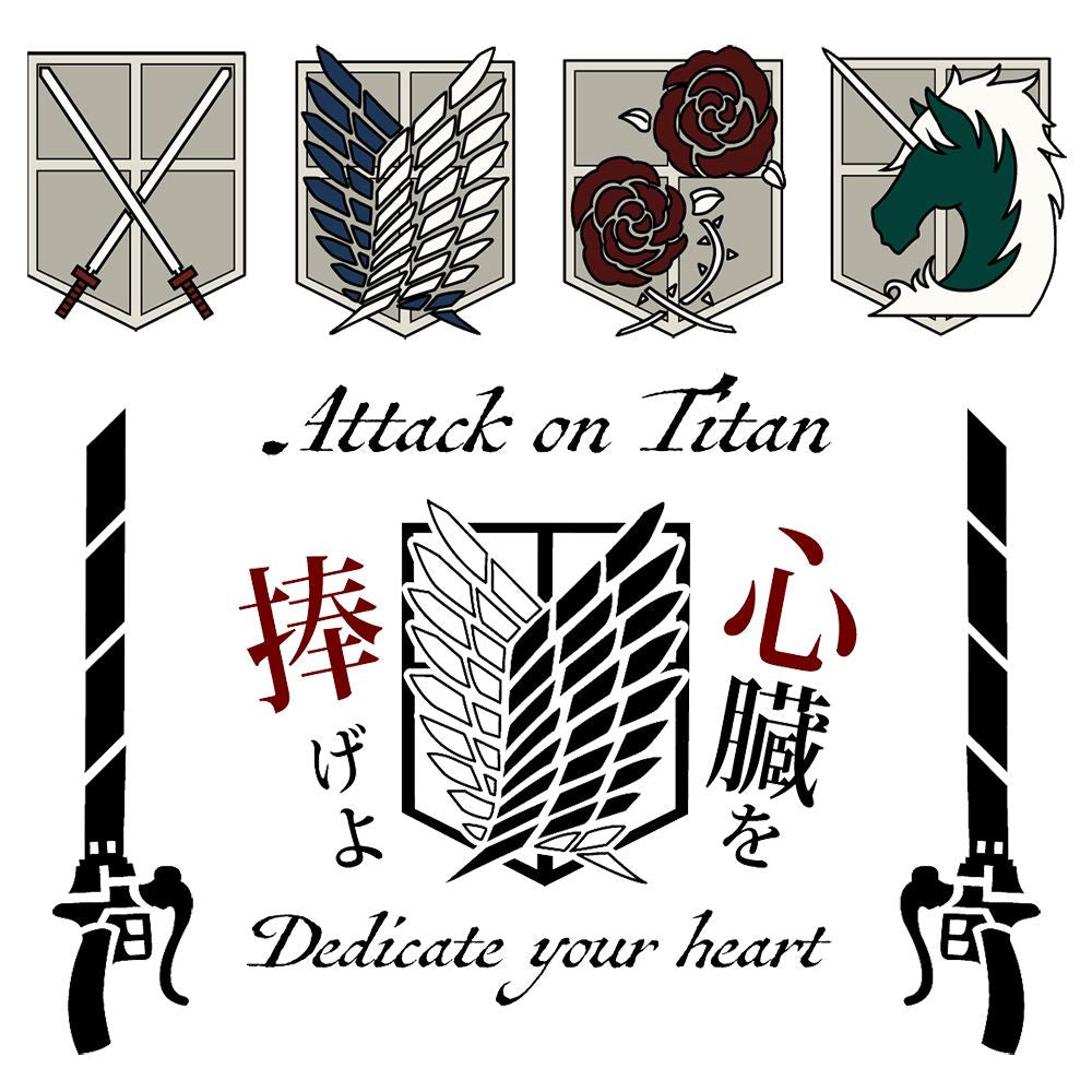 進擊的巨人 紋身貼紙 A款 綜合