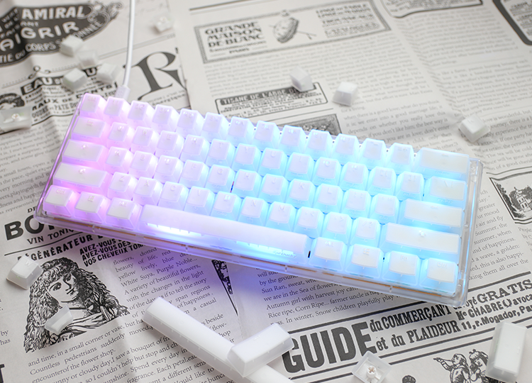 Ducky One 3 Aura White Mini 61 keys RGB 機械鍵盤