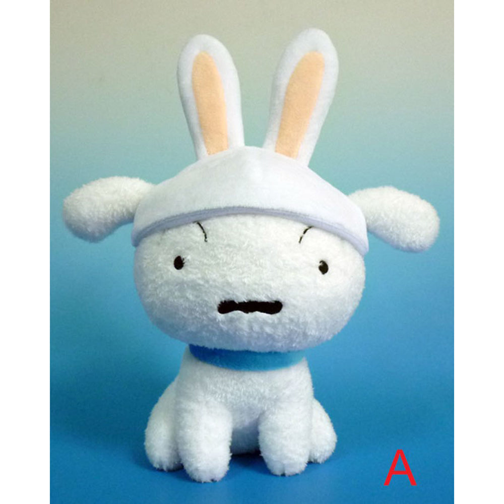 蠟筆小新 9吋 小白戴兔帽 白帽