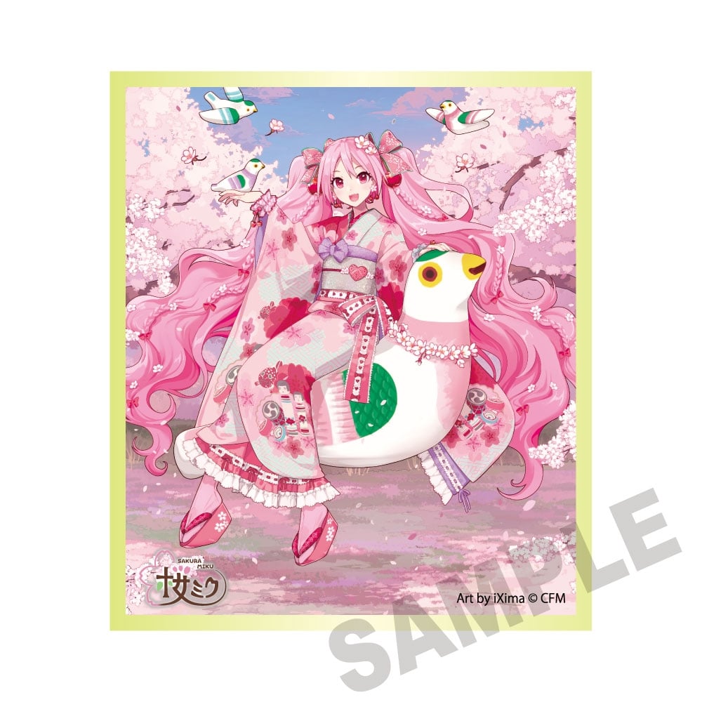 kadokawa《初音未來》櫻未來×弘前櫻花祭2026 壓克力色紙 Art by iXima