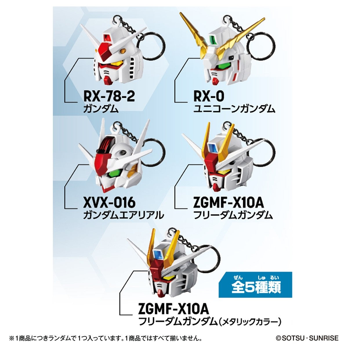 Bandai SD高達頭鎖匙扣 (款式隨機)