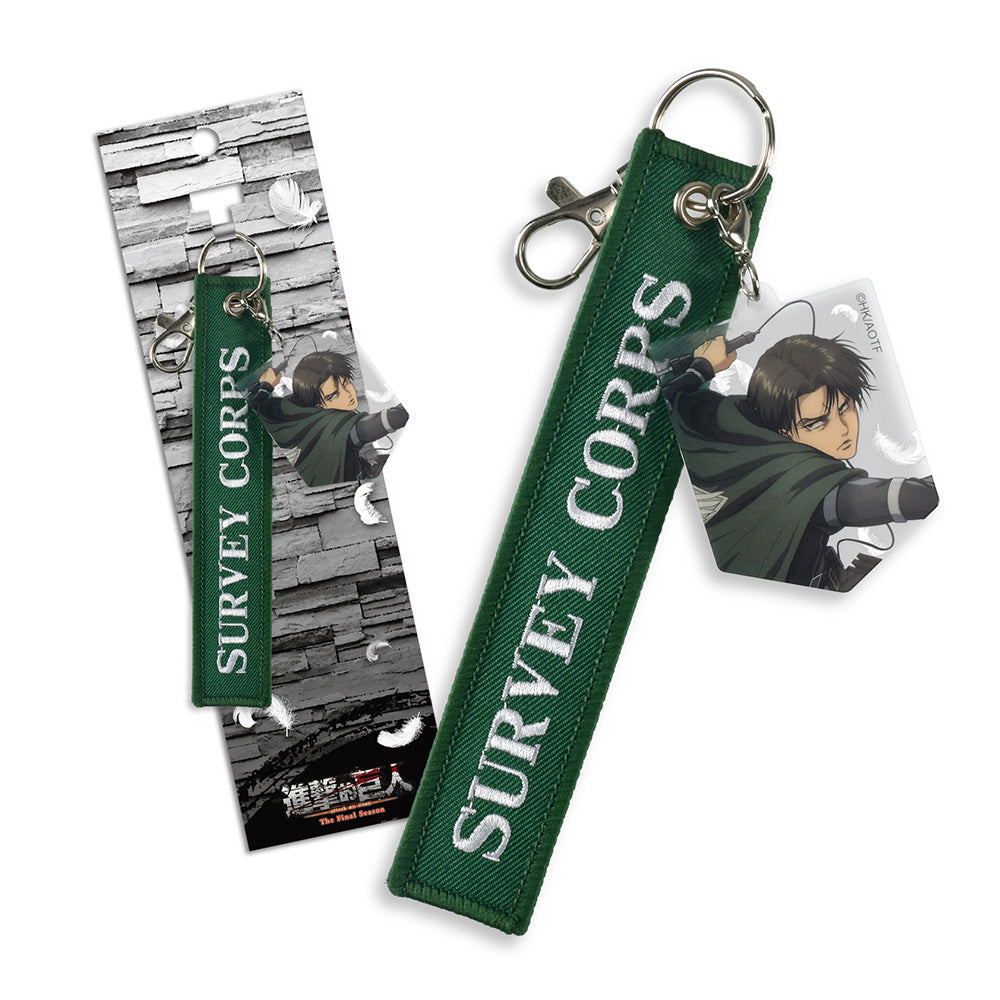 進擊的巨人 織帶壓克力名牌鎖匙扣