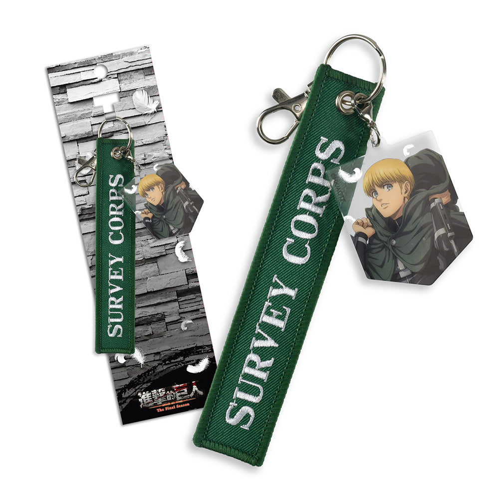 進擊的巨人 織帶壓克力名牌鎖匙扣