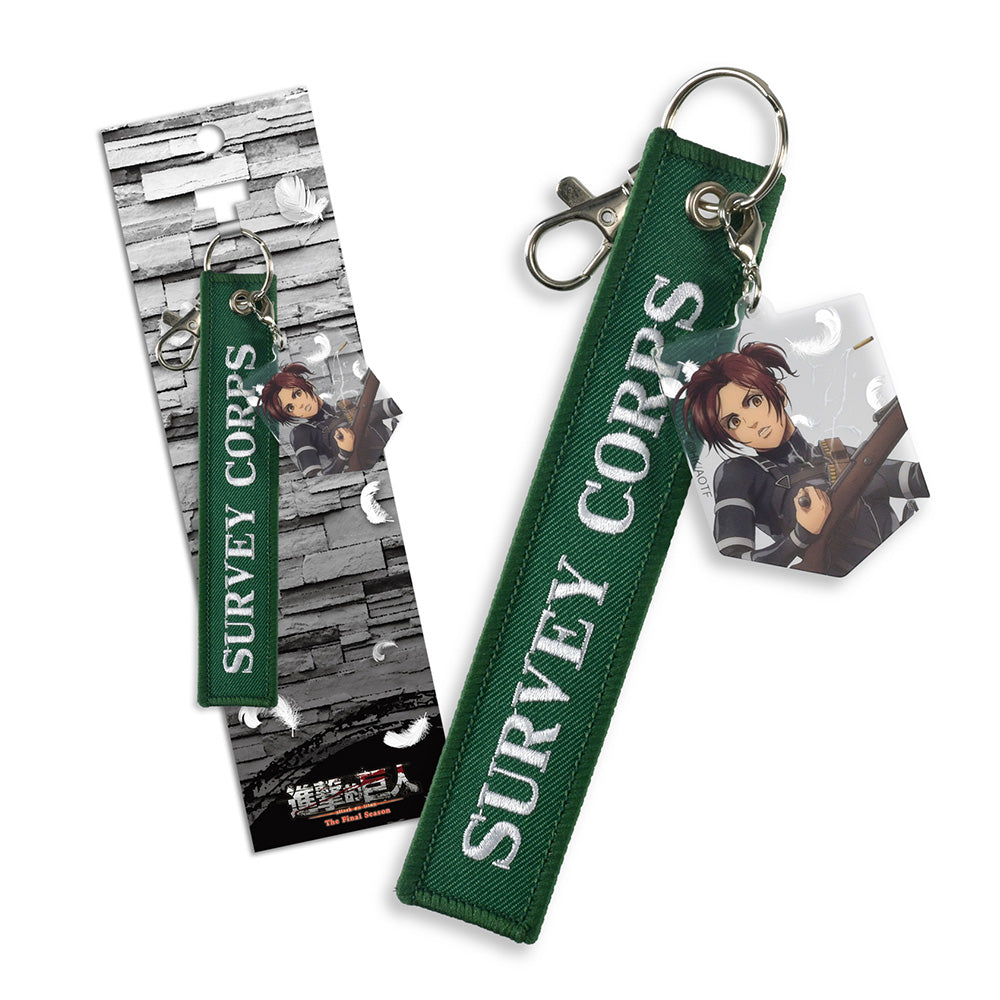 進擊的巨人 織帶壓克力名牌鎖匙扣