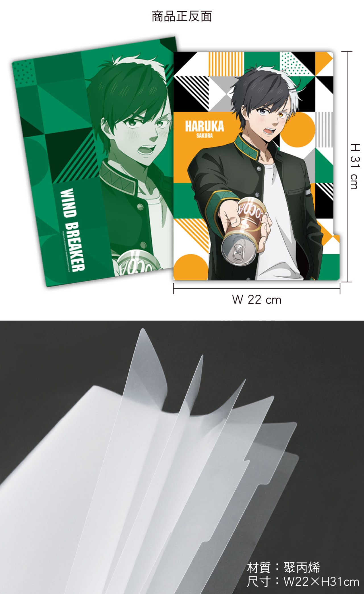 防風少年 五層資料夾 B款 櫻遙