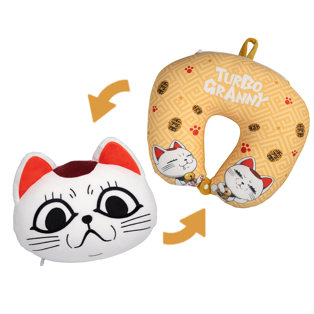 膽大黨 玩偶翻轉頸枕 A款 高速婆婆