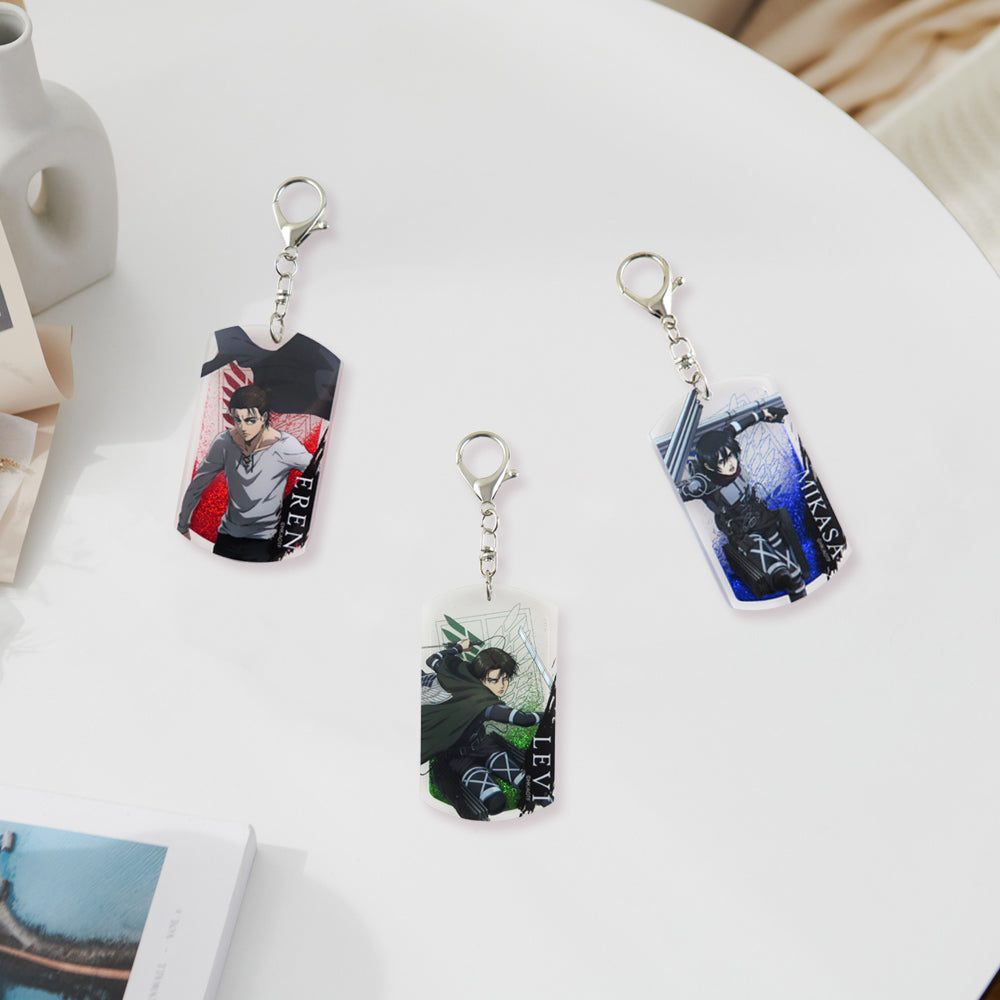 進擊的巨人 流沙壓克力鎖匙扣 A款 里維