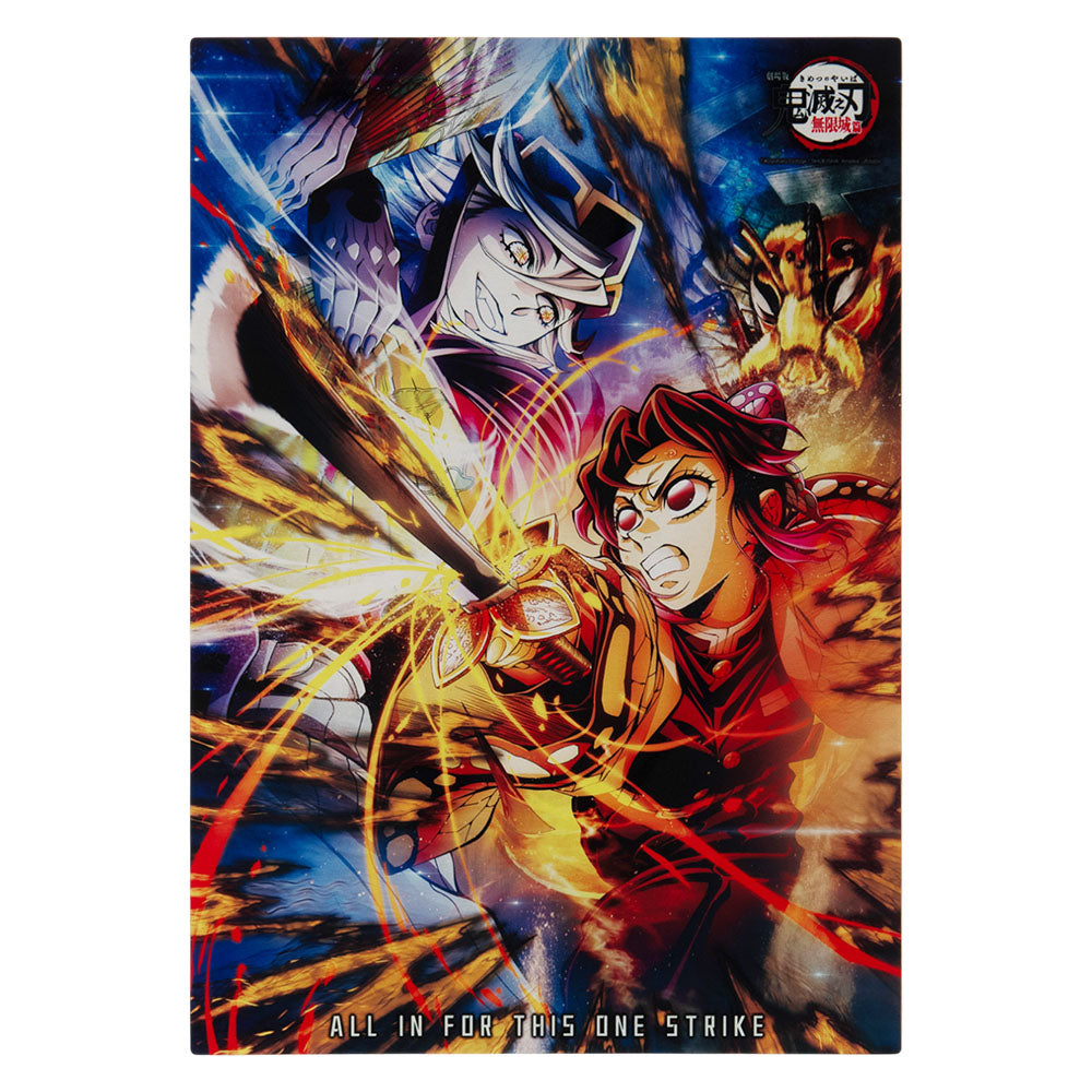 鬼滅之刃無限城篇 拉絲面鋁板金屬海報(60x42cm) C款 胡蝶忍+童磨