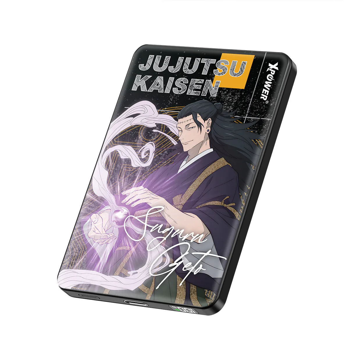 XPower《咒術迴戰》MagSafe 3合1 10000mAh超薄數顯無線充電器