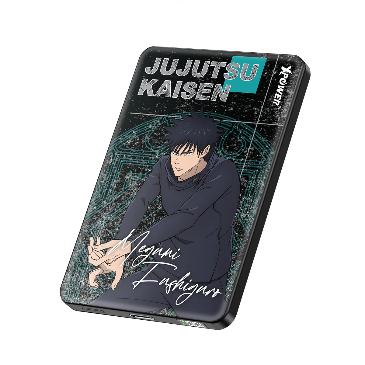 XPower《咒術迴戰》MagSafe 3合1 10000mAh超薄數顯無線充電器