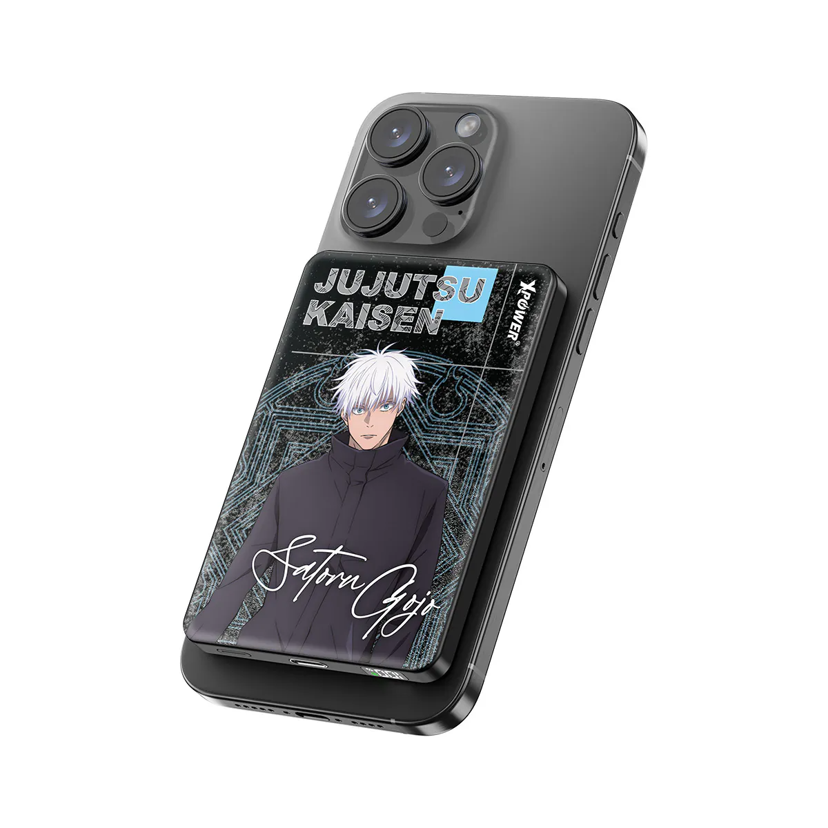 XPower《咒術迴戰》MagSafe 3合1 10000mAh超薄數顯無線充電器