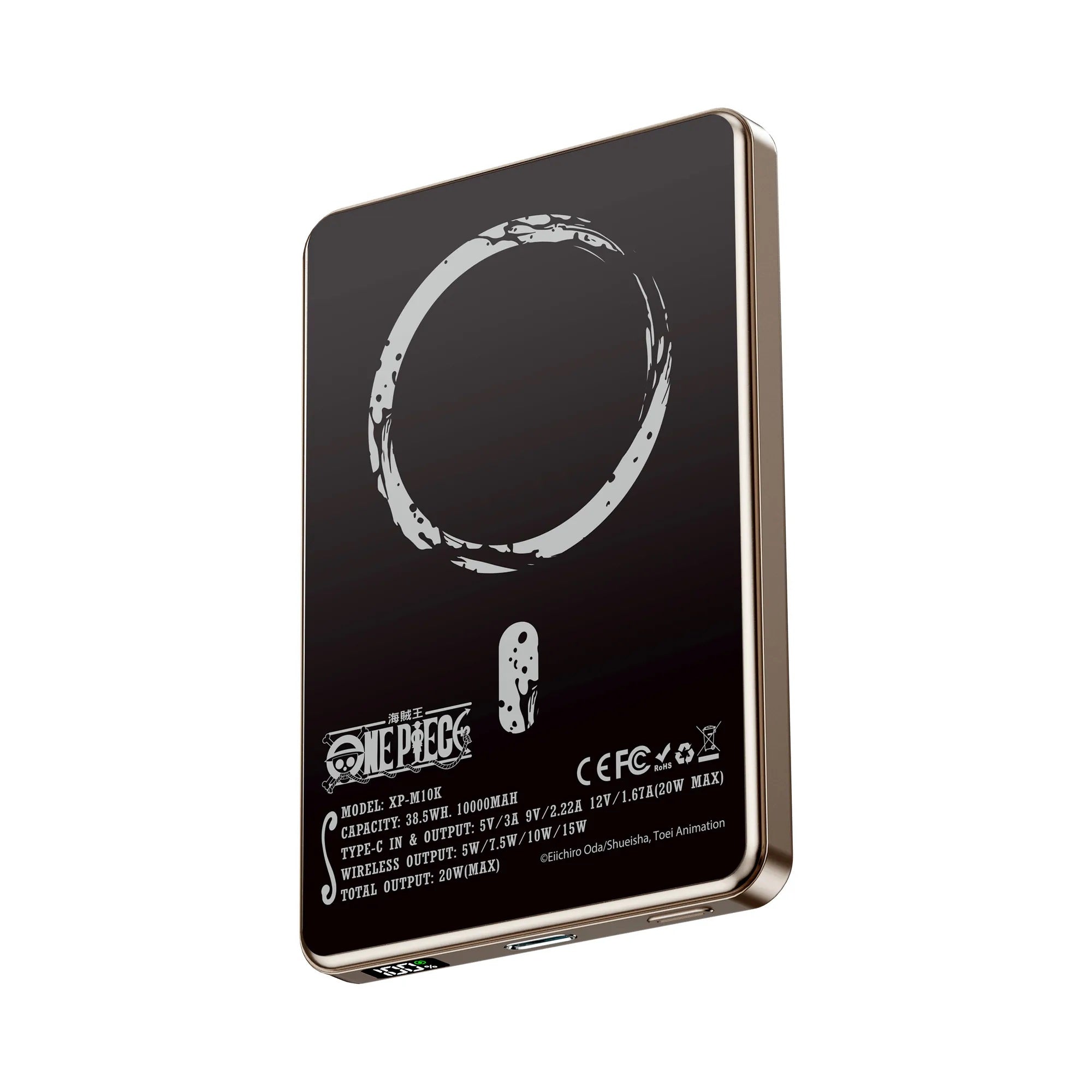 XPower《海賊王》MagSafe 3合1 10000mAh超薄數顯無線充電器