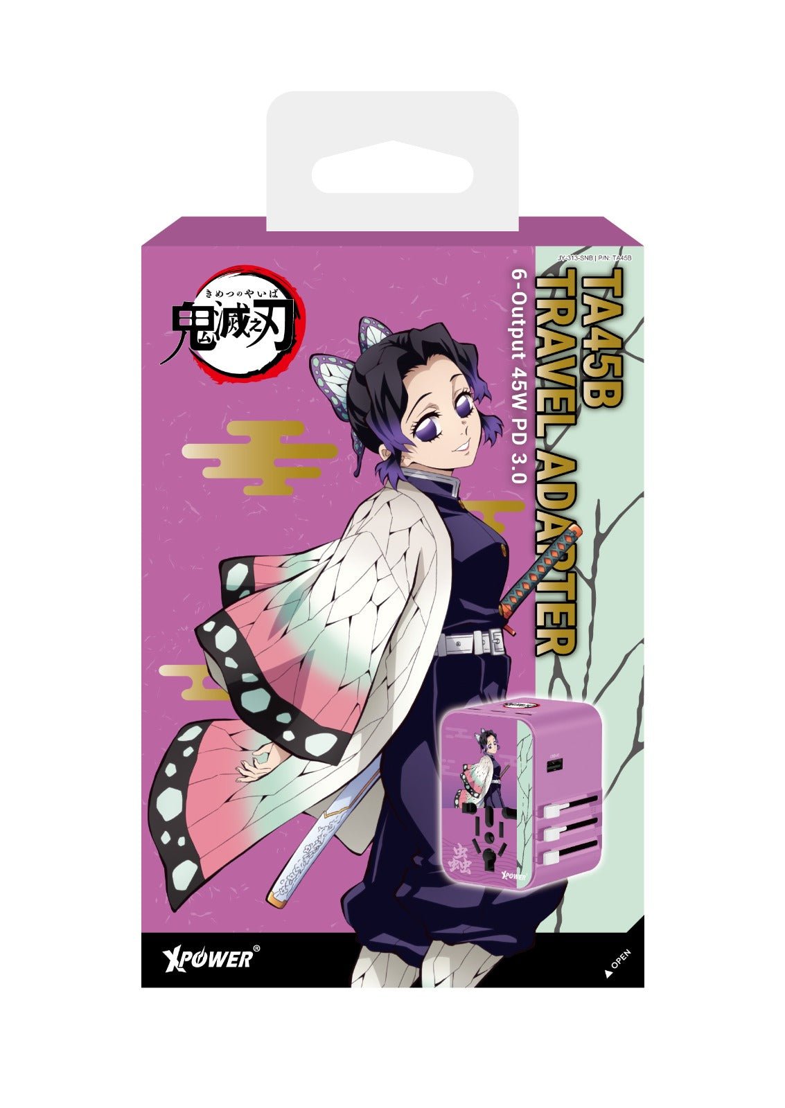 《預訂》XPower 鬼滅之刃 TA45B 45W 6輸出 PD3.0/PPS旅行充電器 - Microworks ACG