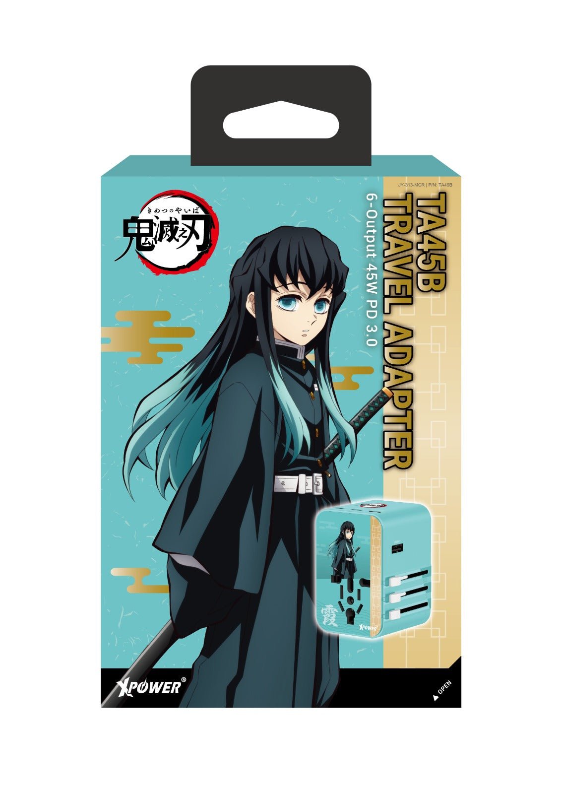 《預訂》XPower 鬼滅之刃 TA45B 45W 6輸出 PD3.0/PPS旅行充電器 - Microworks ACG