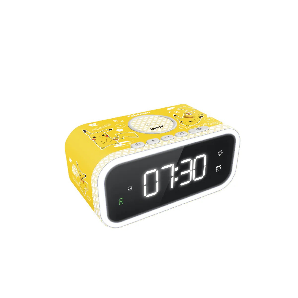 XPower《Pokemon》QIC3 多合一15W無線充電夜燈鬧鐘 比卡超
