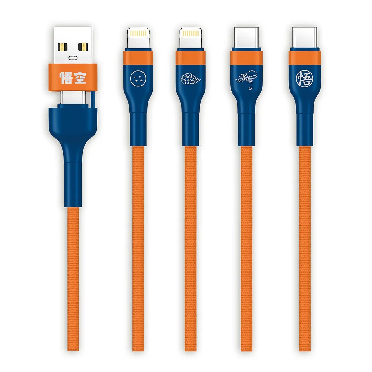 《預訂》XPower x 龍珠Z BC24 8合1 2出4 100W PD3.0鋁合金傳輸高速充電線 (悟空) - Microworks ACG