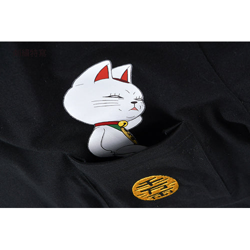 膽大黨 刺繡口袋T-shirt 高速婆婆