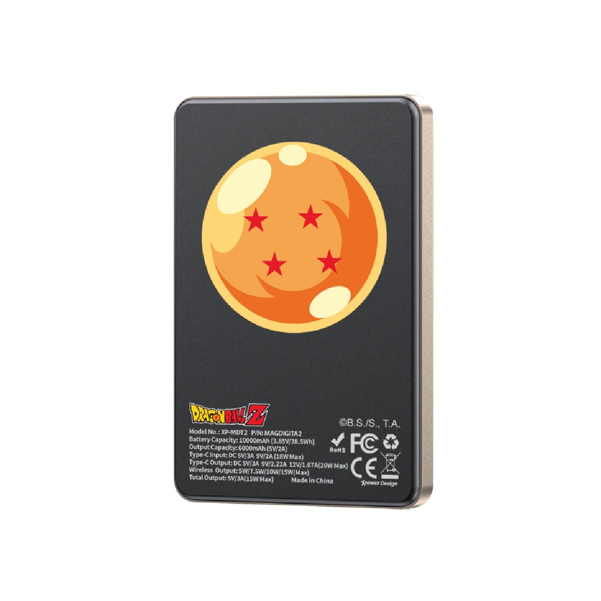 《預訂》XPower x 龍珠Z MagDigita² 彩屏顯示鋁合金外殼 10000mAh PD3.0+QI2磁吸移動電源 (悟空) - Microworks ACG