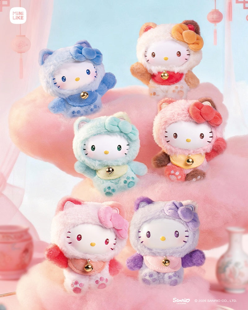 Hello Kitty款 喵喵賜福系列搪膠毛絨Mini 盲盒 盲抽1個 (共6款)