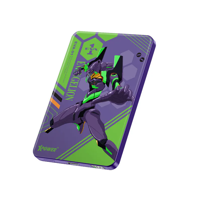 XPower《EVA新世紀福音戰士》MagSafe 3合1 10000mAh超薄數顯無線充電器