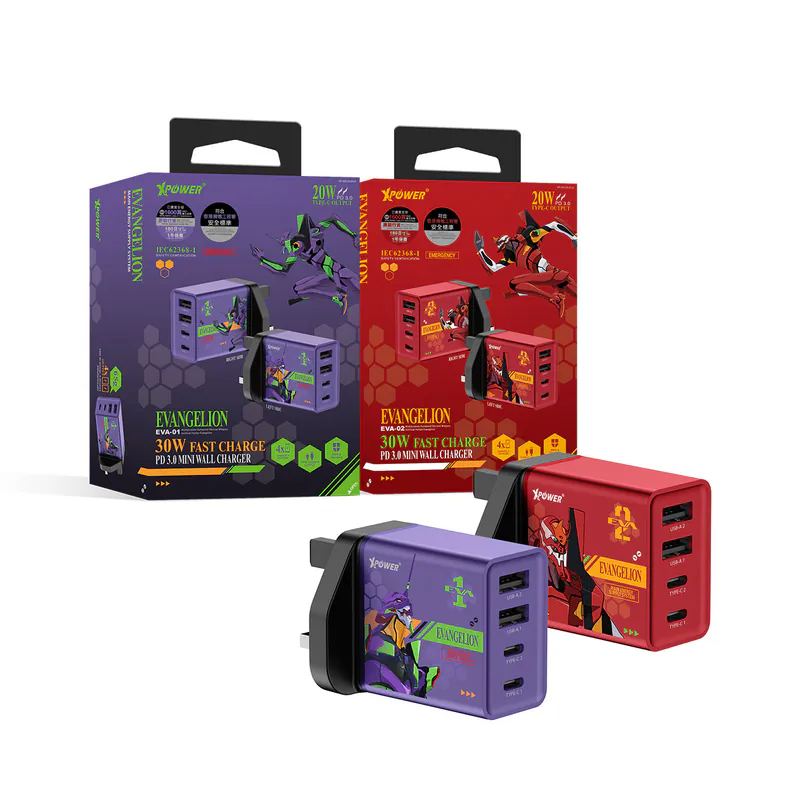 XPower《EVA新世紀福音戰士》30W 4輸出PD快充充電器 (WC30)