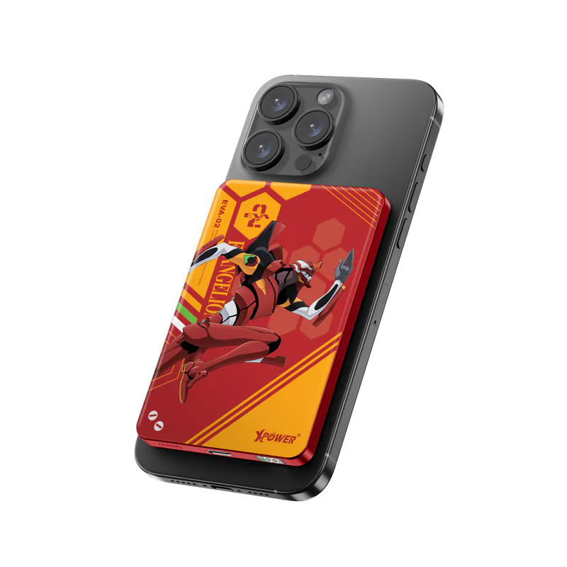 XPower《EVA新世紀福音戰士》MagSafe 3合1 10000mAh超薄數顯無線充電器