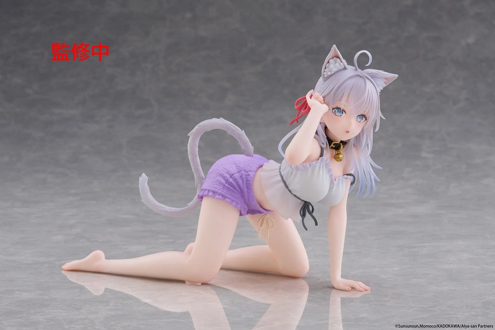 TAITO Desktop Cute Figure《不時輕聲地以俄語遮羞的鄰座艾莉同學》艾莉(Cat Ear Roomwear Ver.)