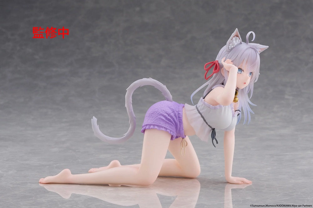 TAITO Desktop Cute Figure《不時輕聲地以俄語遮羞的鄰座艾莉同學》艾莉(Cat Ear Roomwear Ver.)