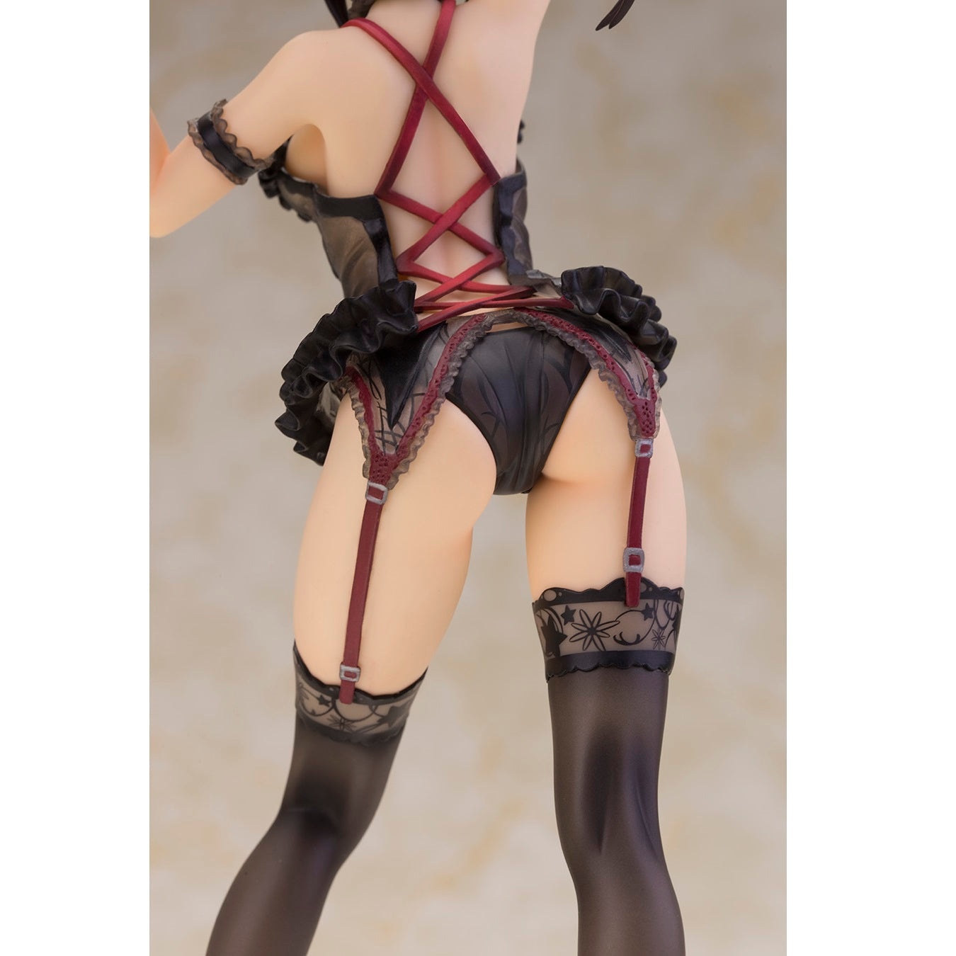 Alphamax《約會大作戰》1/7時崎狂三(女性內衣Ver.Black color)(特典版)(再販)