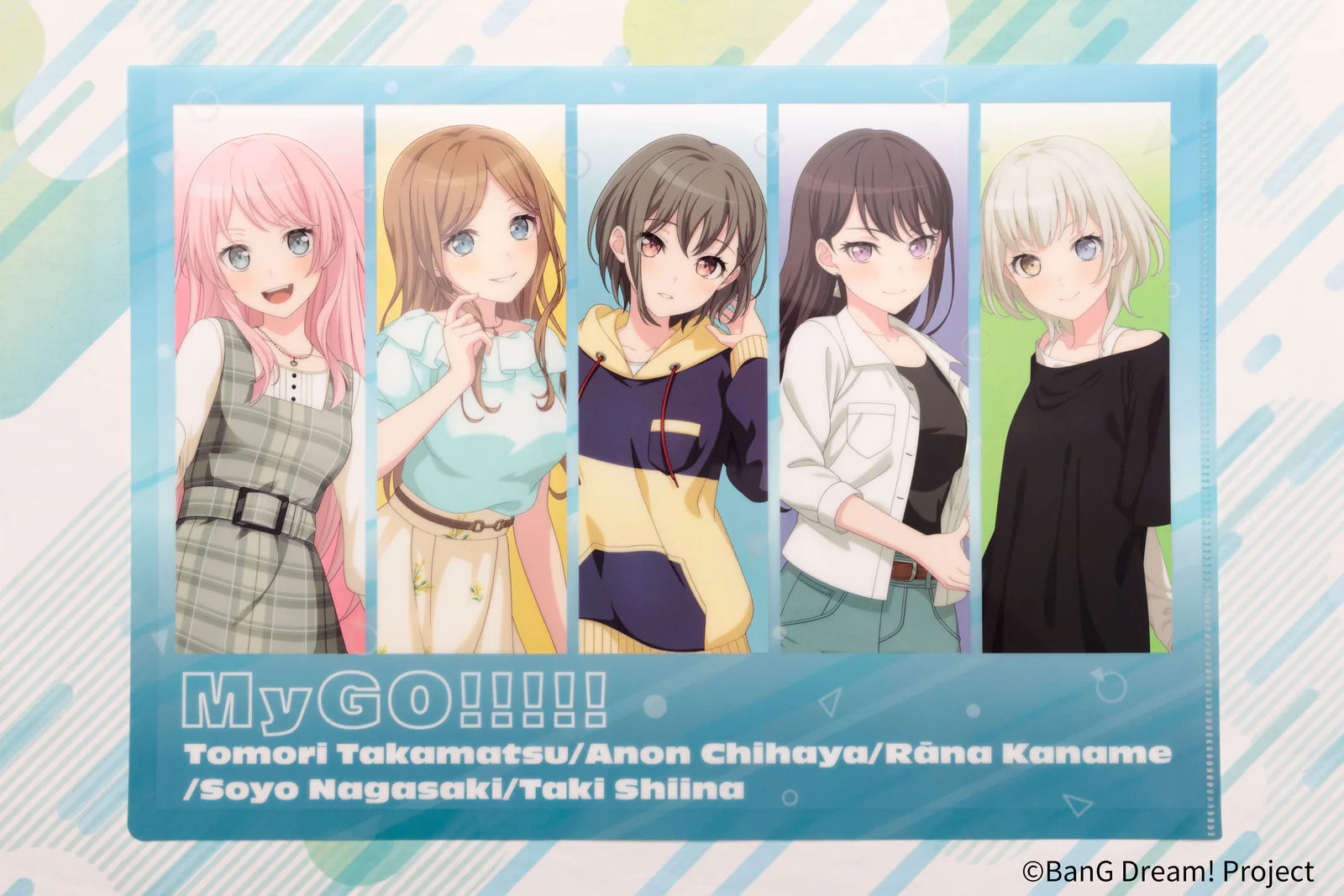 Bushiroad Creative《BanG Dream!》It's MyGO!!!!! 透明文件夾 Casual Attire ver.