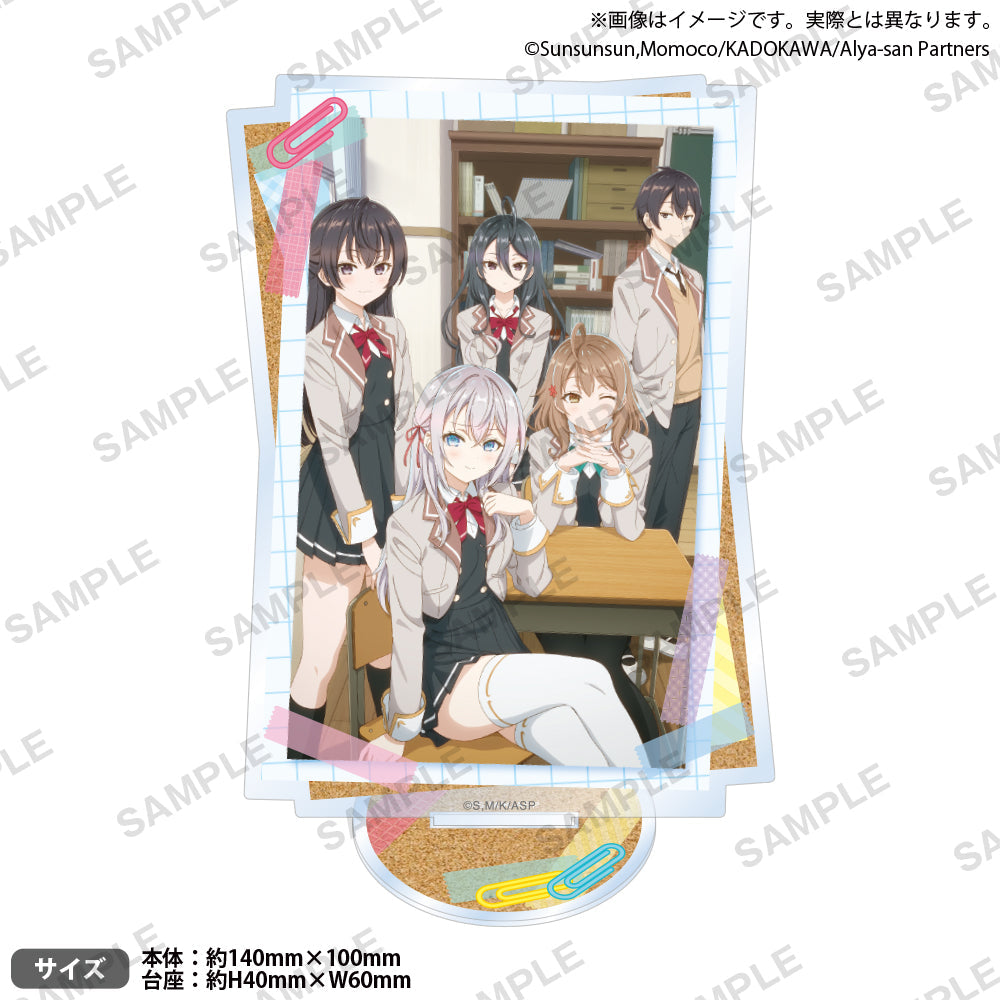 Bushiroad Creative《不時輕聲地以俄語遮羞的鄰座艾莉同學》壓克力相架(校園)