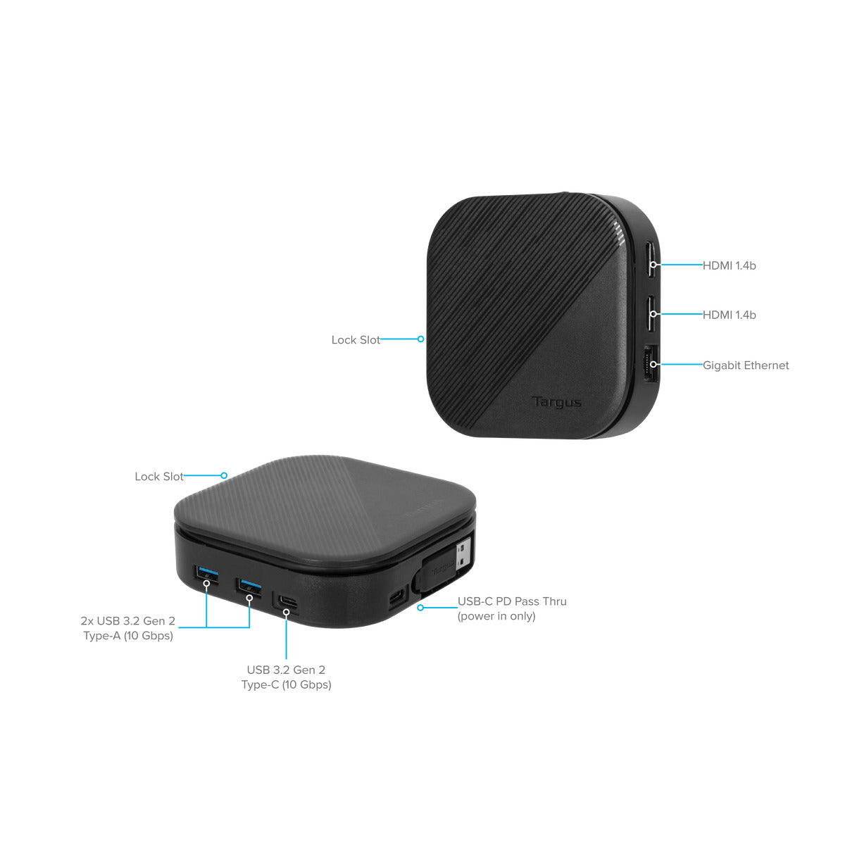 Targus DOCK116 USB-C DisplayLink Universal Docking Station