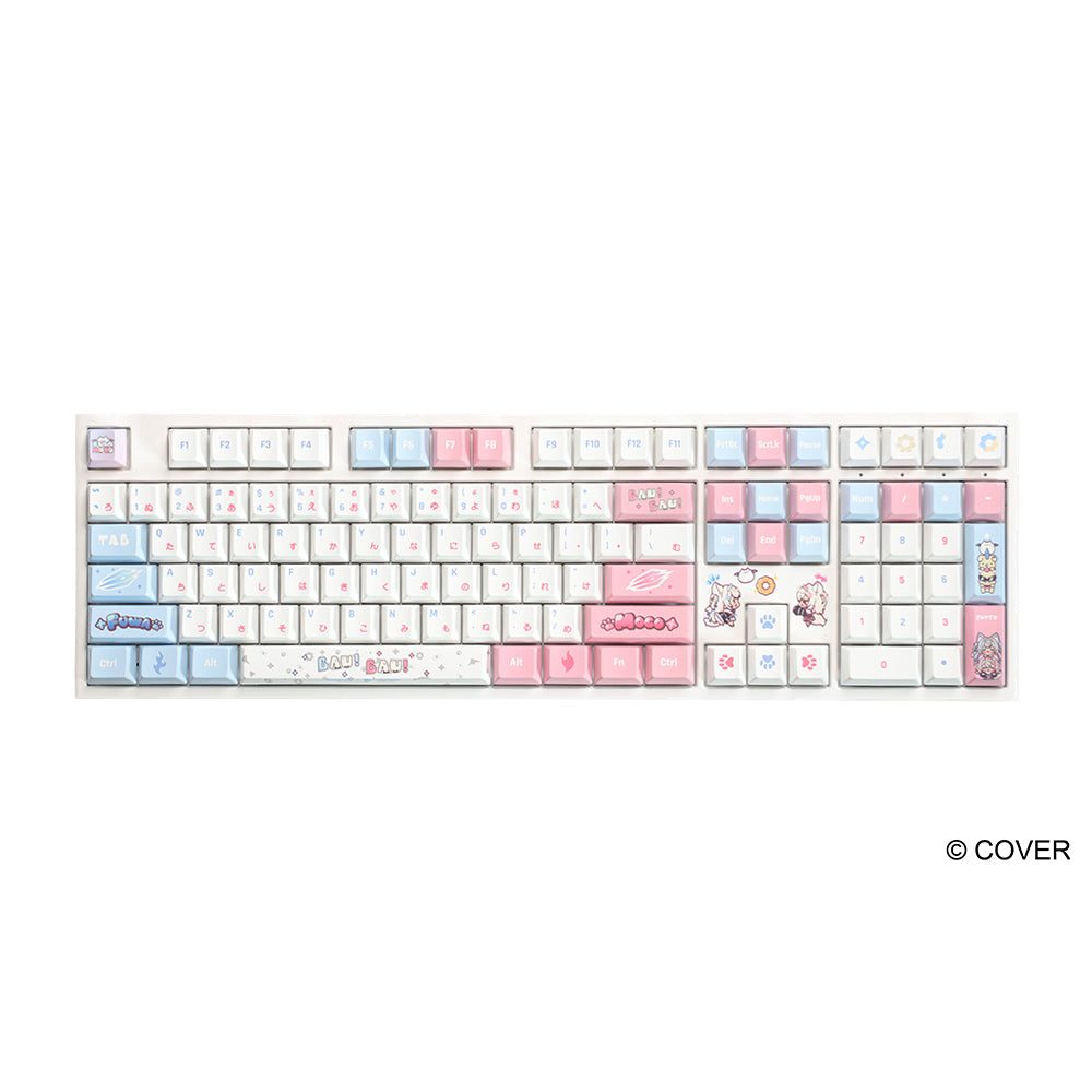 Ducky x hololive One 2 RGB 108 keys 茶軸 Keyboard + Mouse Pad