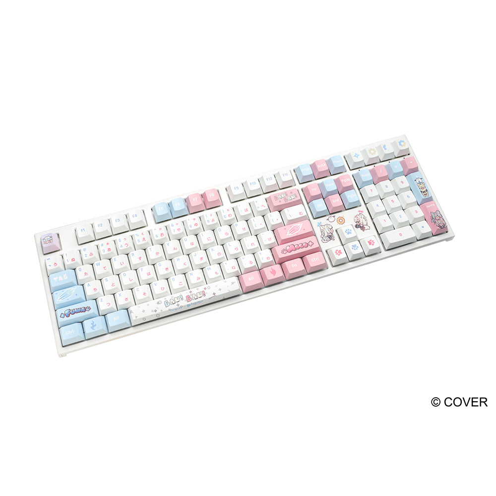 Ducky x hololive One 2 RGB 108 keys 茶軸 Keyboard + Mouse Pad