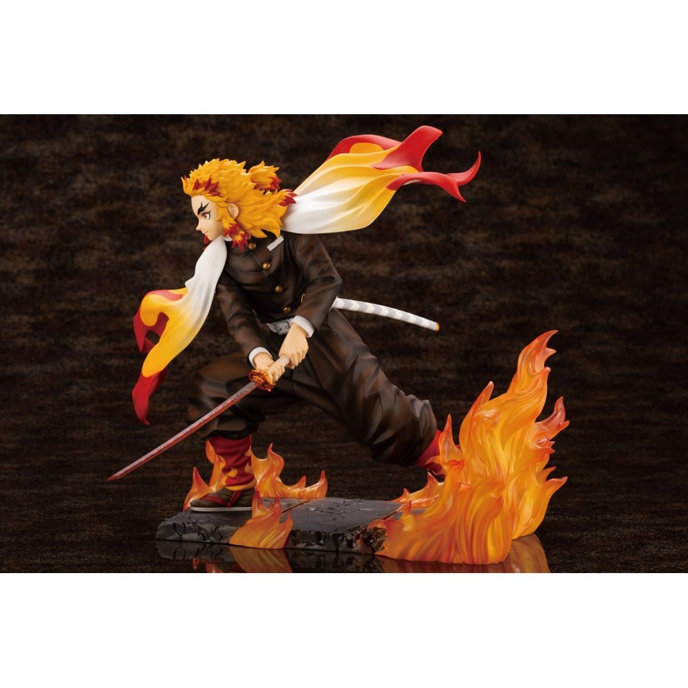 Kotobukiya 壽屋 Artfx J 1/8 PVC Statue《鬼滅之刃》炎柱 煉獄杏壽郎 (附臉部表情特典)