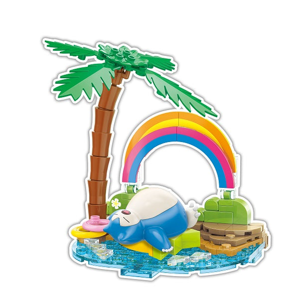 Qman Keeppley 寶可夢小場景積木 卡比獸的休憩時間