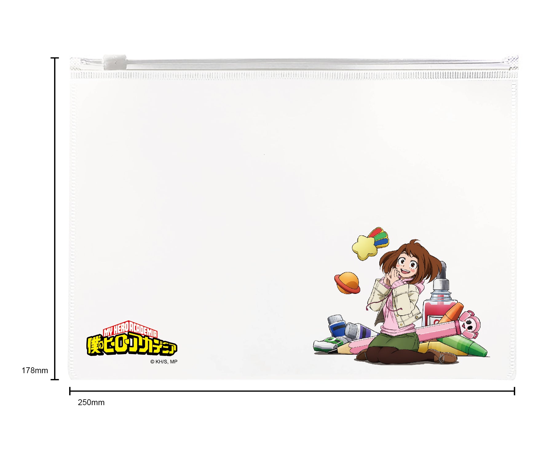 我的英雄學院 Zipper bag 拉鍊袋 麗日御茶子 生活家品 Microworks Online Store