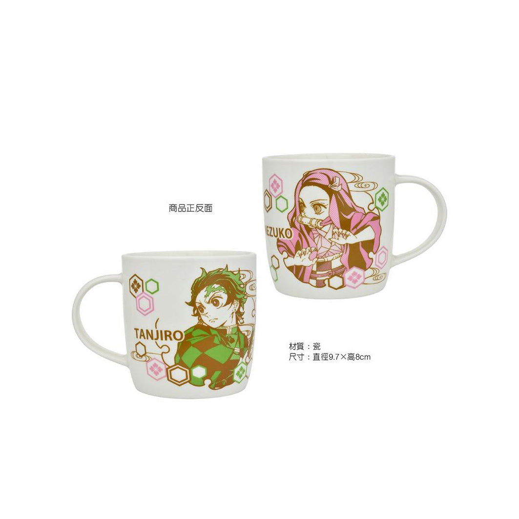 鬼滅之刃 瓷杯350ml A款 正面炭治郎+背面禰豆子(一隻) 生活家品 Microworks Online Store