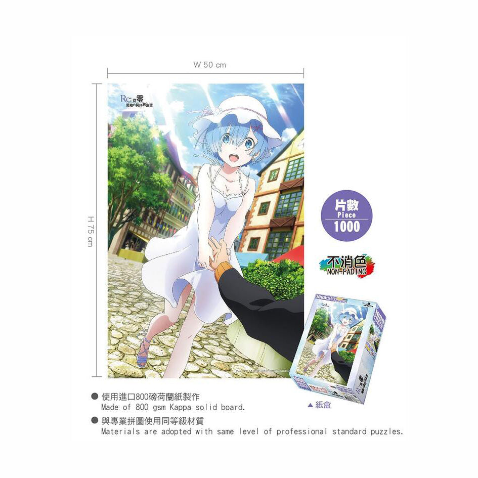 從零開始 砌圖 1000塊 D款(雷姆) 海報砌圖 Microworks Online Store