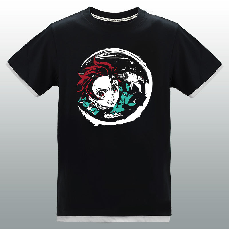 鬼滅之刃 拼接潮流T-shirt 竈門炭治郎 服裝 Microworks Online Store