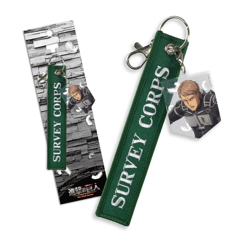 進擊的巨人 織帶壓克力名牌鎖匙扣