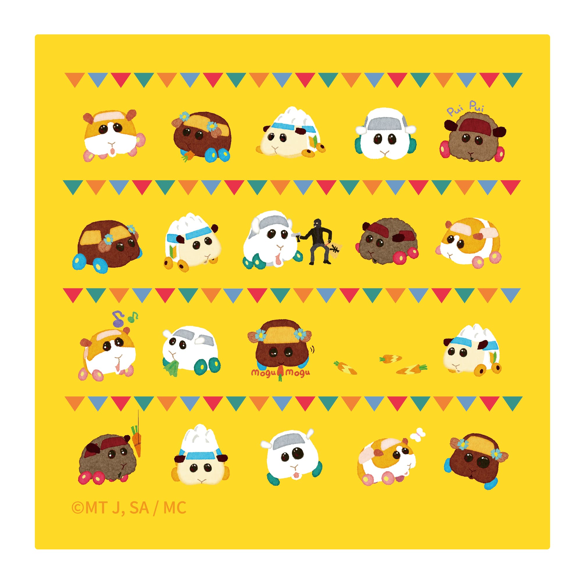 Pui Pui 天竺鼠車車 手巾仔 生活家品 Microworks Online Store