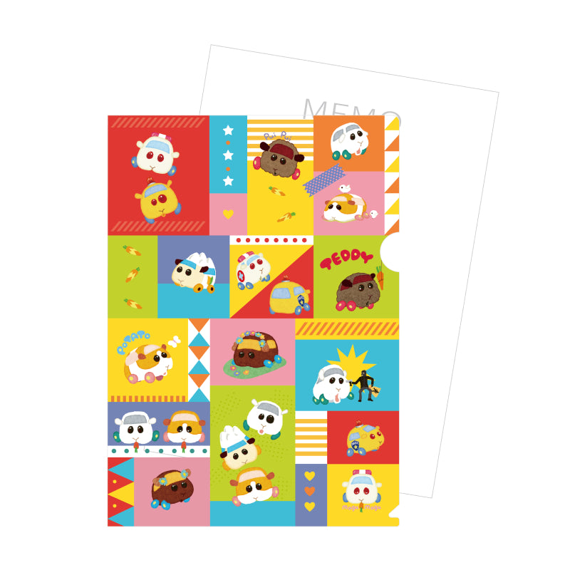 Pui Pui 天竺鼠車車 A4文件夾 文具 Microworks Online Store