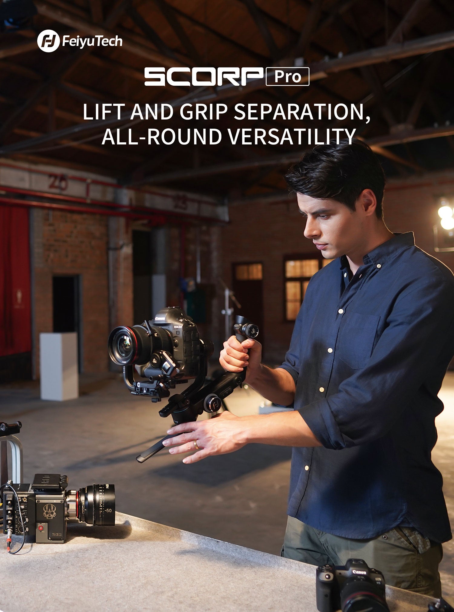 FeiyuTech Scorp Pro 專業相機手持雲台 相機手持雲台 Microworks Online Store