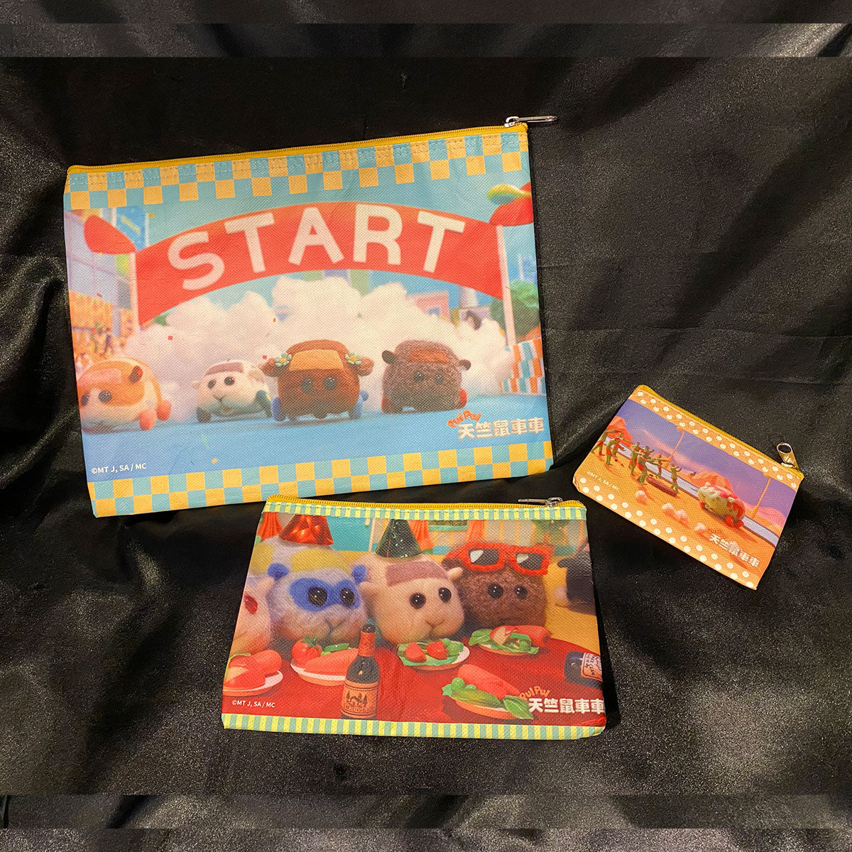 Pui Pui 天竺鼠車車 收納袋3入組 生活家品 Microworks Online Store