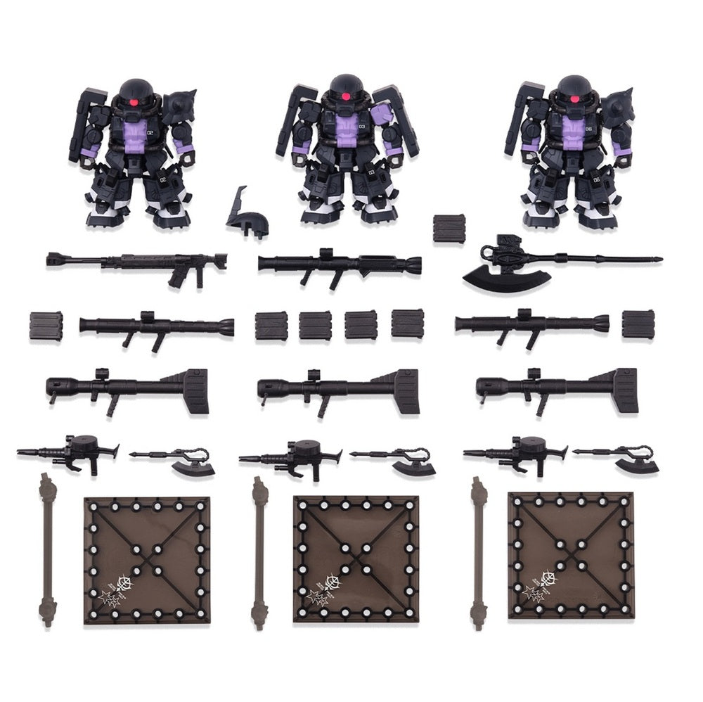 《預訂已截單》BANDAI Candy Toy 黒色三連星 高機動型渣古II 3體套裝《2024年2月發售》