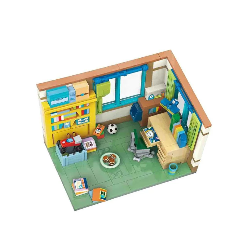 Qman Keeppley 多啦A夢 大雄房間造型積木 積木玩具 Microworks Online Store